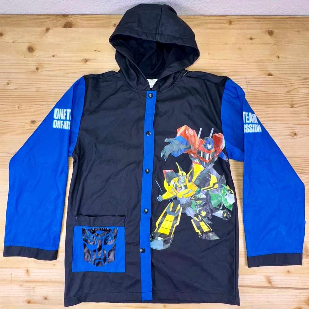 Transformers Youth Hooded Jacket M/L (10–12 Years) Hasbro 2017 Black Blue